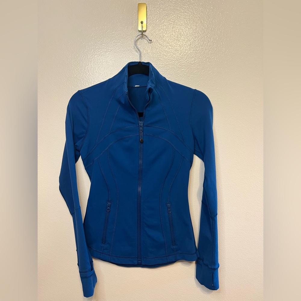 Lululemon Athletica Blue Utility Jacket with High Collar